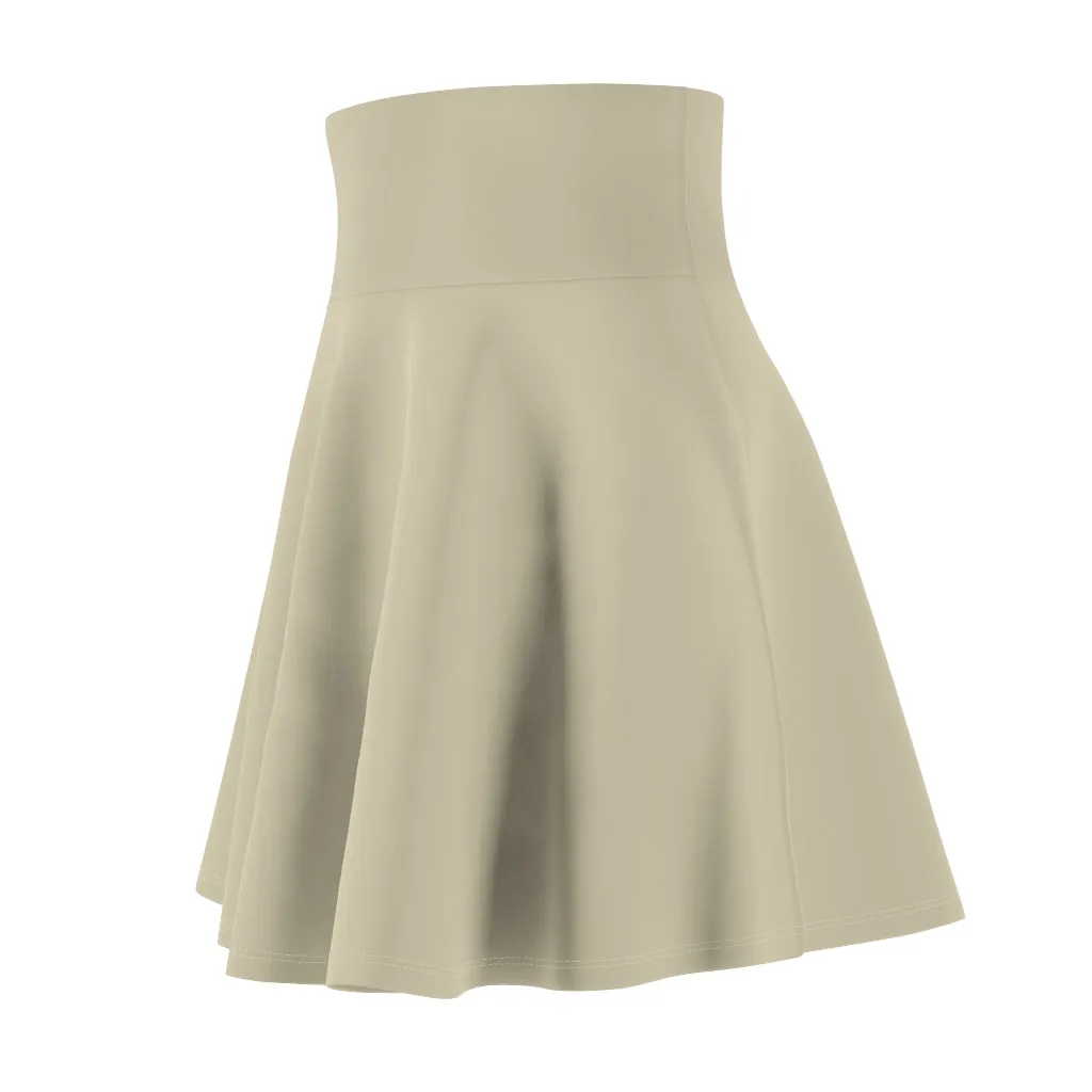 Solid Natural Skater Skirt