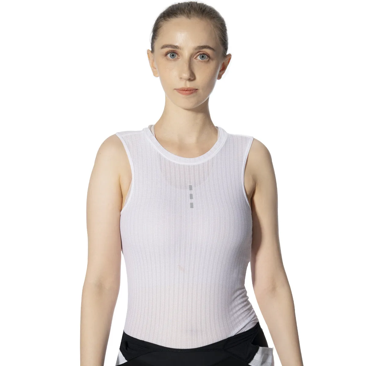 Souke Men's Sleeveless Quick Dry Cycling Base Layer- CS1100 - White