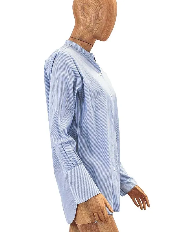Striped Henley Button Down