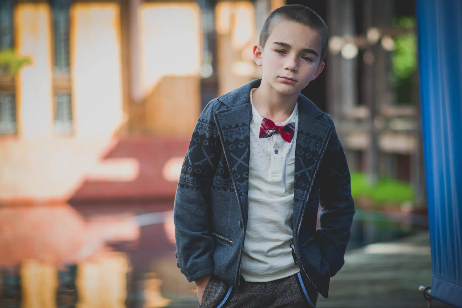 Suspender Bow Tie Baby Henley Shirt by: Mini Shatsu