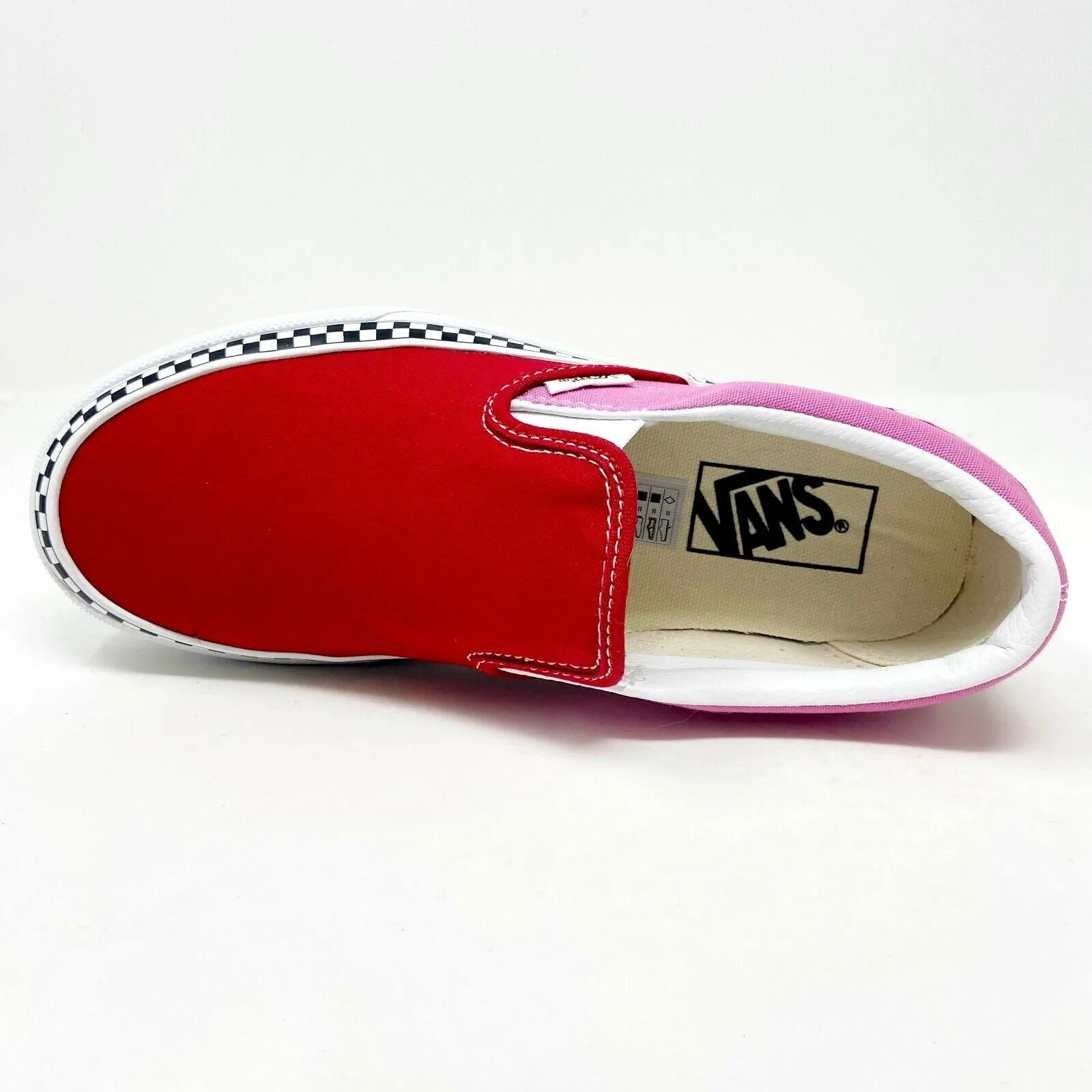 Vans Classic Slip On Platform (2-Tone) Chili Pepper Red Womens Casual Shoes