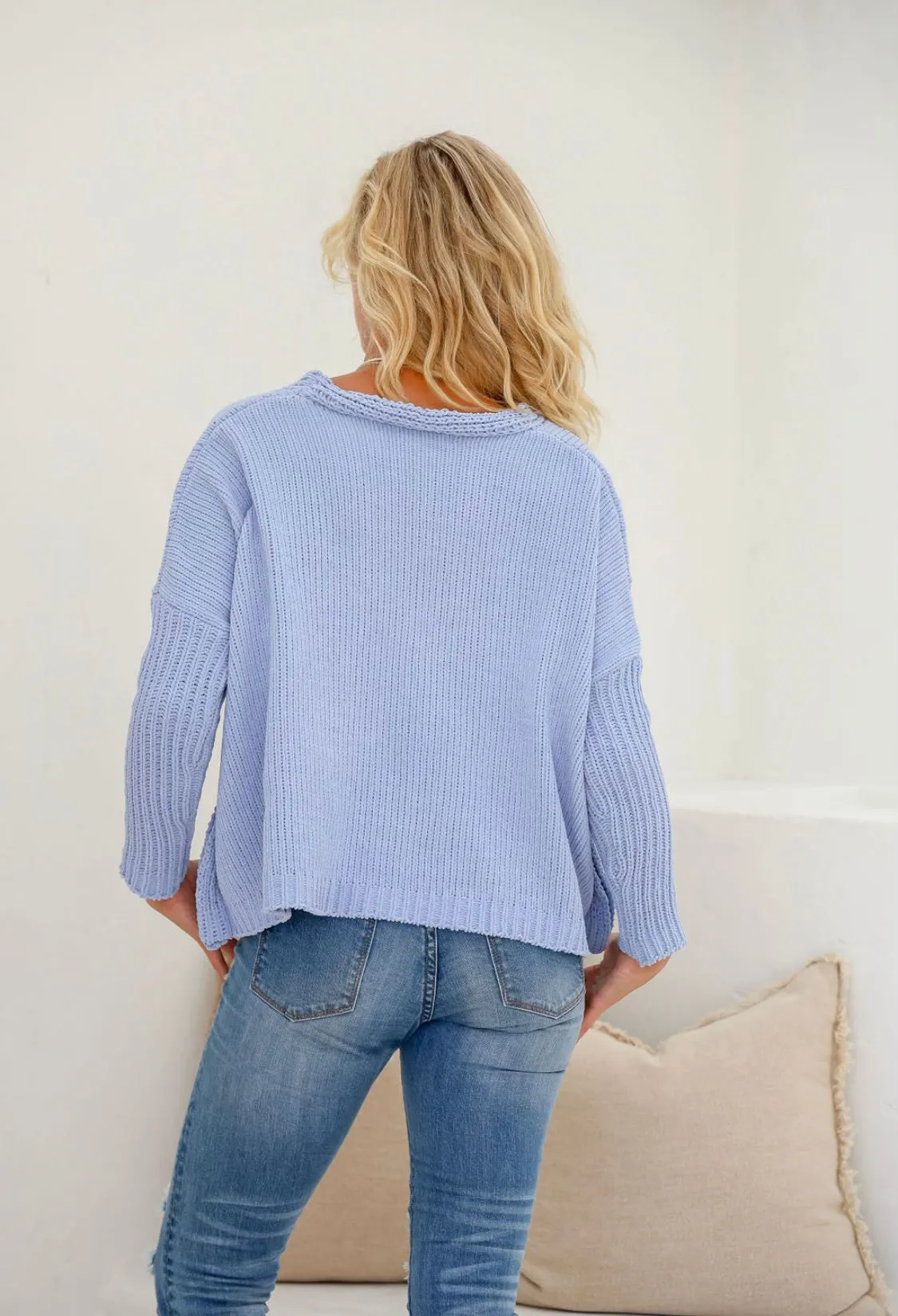 Whisper Cardi in Sky